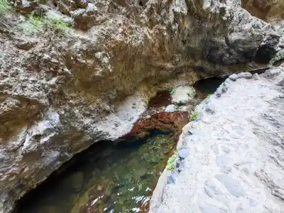 Almost two metres deep absolutely clear water