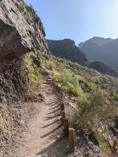 In the first part a cool rock trail