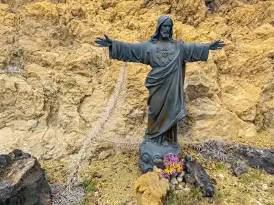 Statue of Jesus Christ by the El Teide cable car