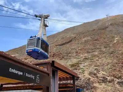 Tickets for Teleférico Teide need to be booked online and it's already late here