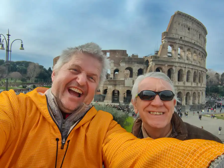 Two seniors discover the magic of selfies