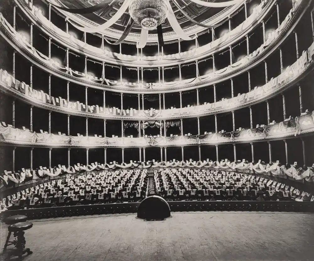 Interior of the Royal Opera House 1912 (the opera house was bombed during the war)
