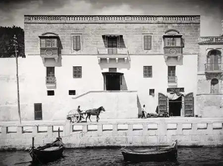 Pieta, funeral home building, 1900