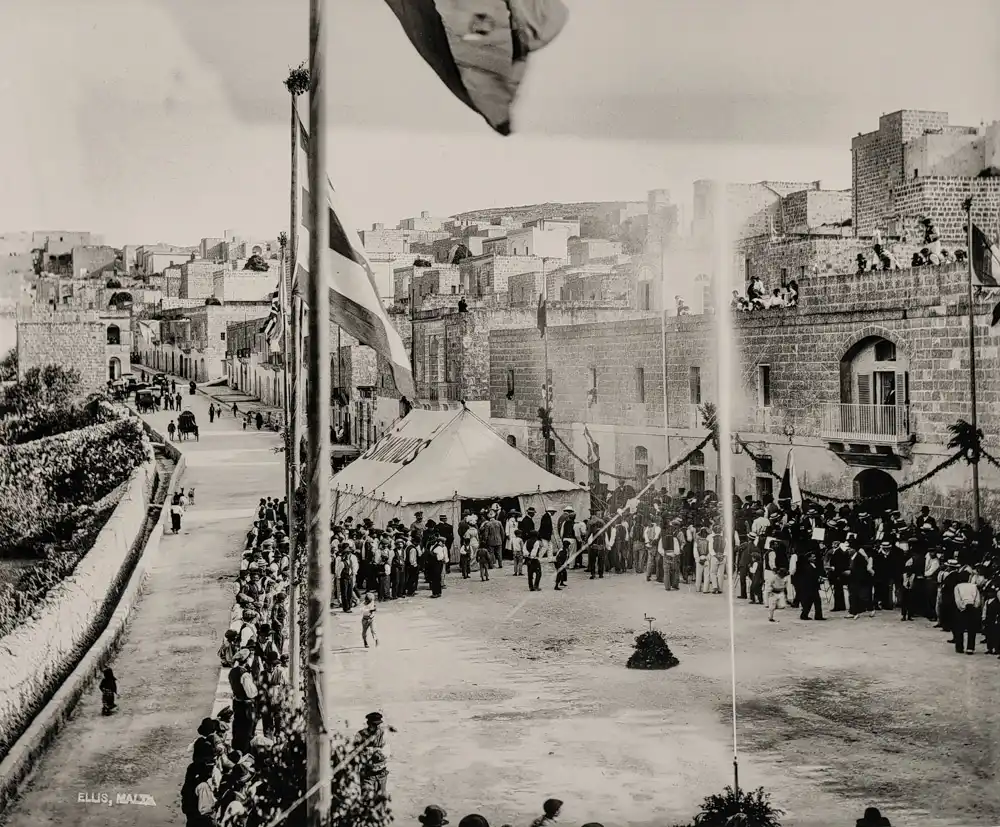 Opening of the waterworks in Meliieha, 1912