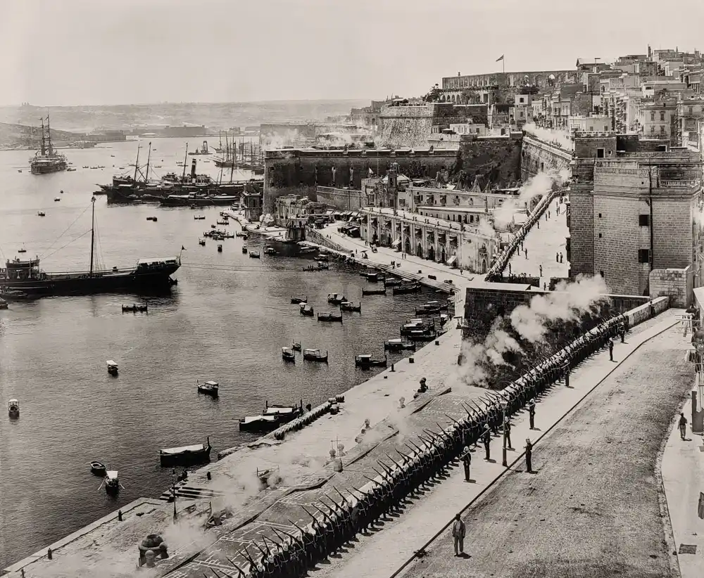 East Street and St. Barbara's Bastion, Valletta, 1912