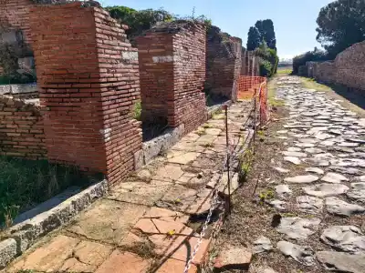 The streets had cobbled roads and pavements 2000 years ago