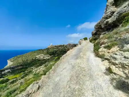 On the middle terrace