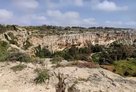 Locals built cellars and garages in the cliffs.