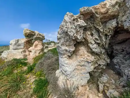 Sometimes you climb through rock gates and caves