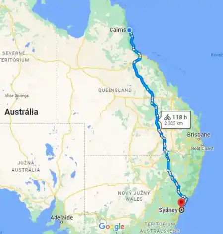 Cairns Sydney map plan