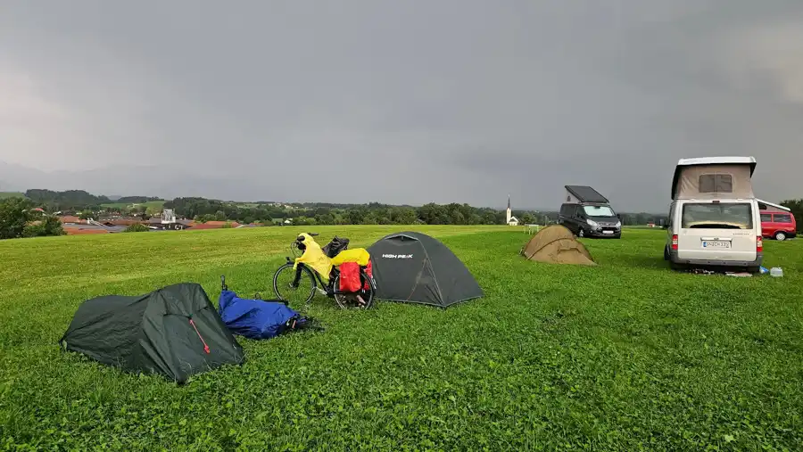 through Germany in storms