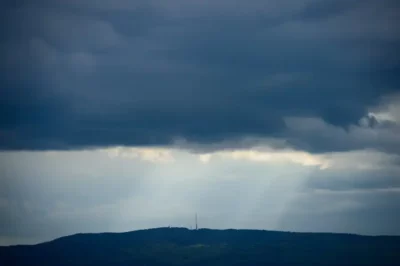 Kleť through the storm