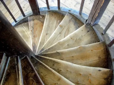 Stairs to the oldest Czech lookout tower