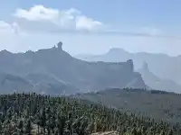 Roque Nublo and Bentayga view from Pico de las Nieves