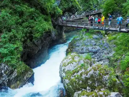 Šum wateerfall Vintgar gorge