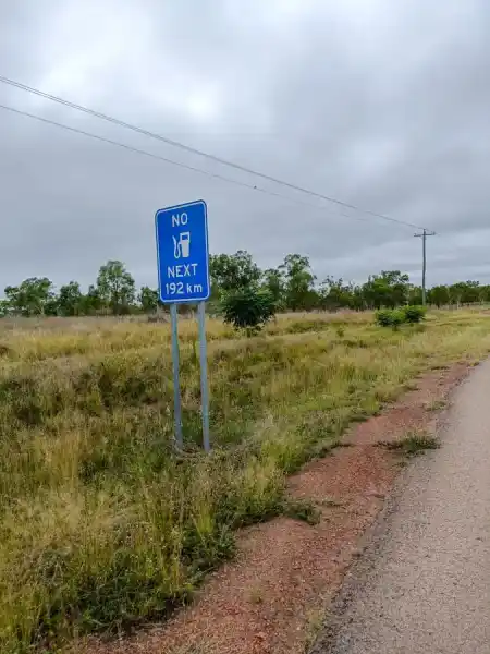 about halfway there is a pump