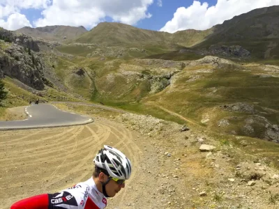 Col de la Bonette road trail