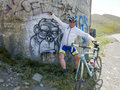 Rest at Col de la Bonette  trail