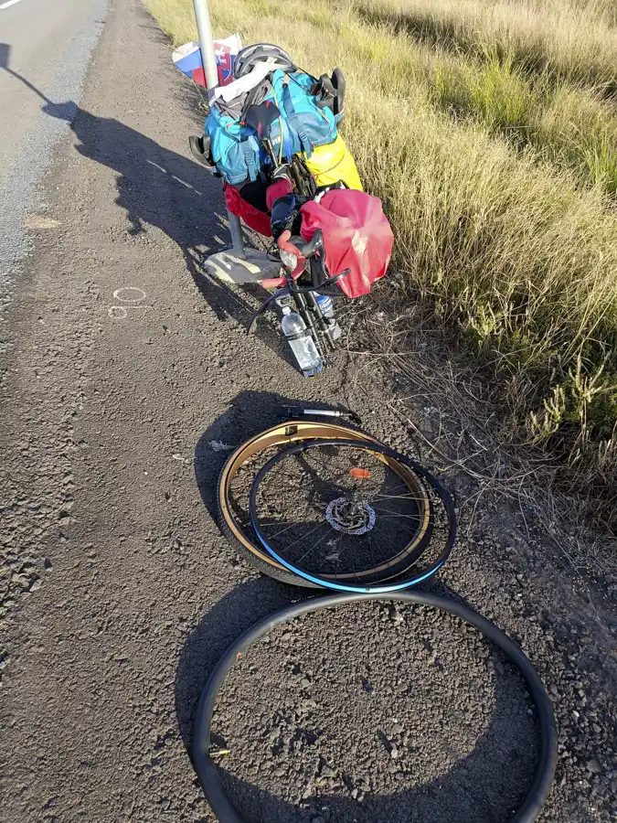 Flat tyre