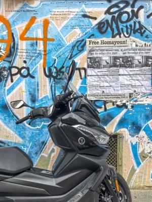 Graffiti and scooters