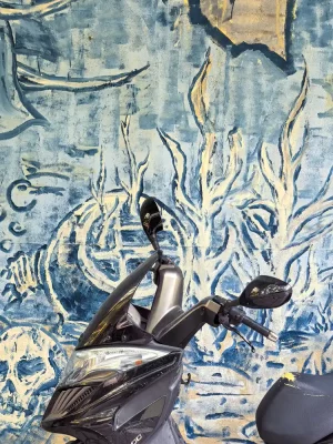 Graffiti and scooters