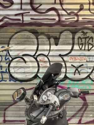 Graffiti and scooters