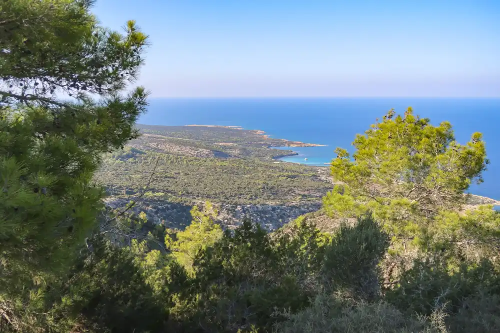 View of the Akamas peninsula from Moutti Tis Sotiras (370 m)