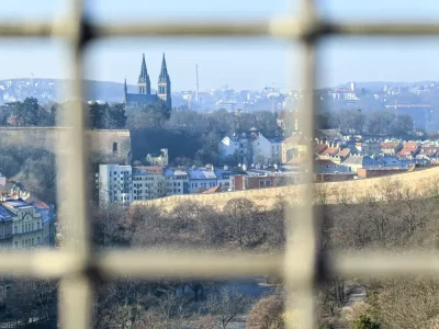 Vyšehrad from Nusel bridge