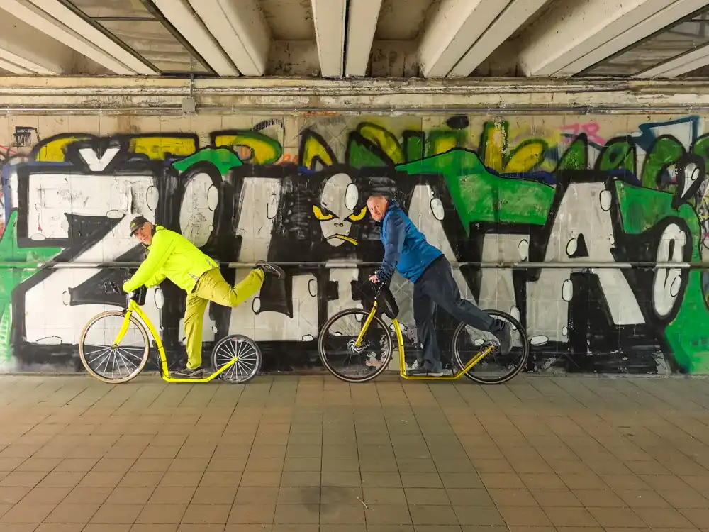 Promotional ride through Žilina
