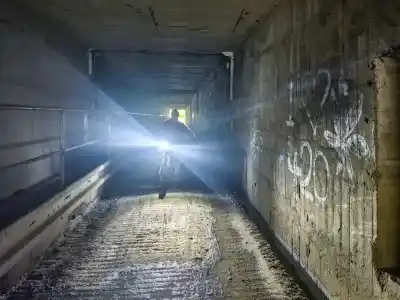 Under the river Váh