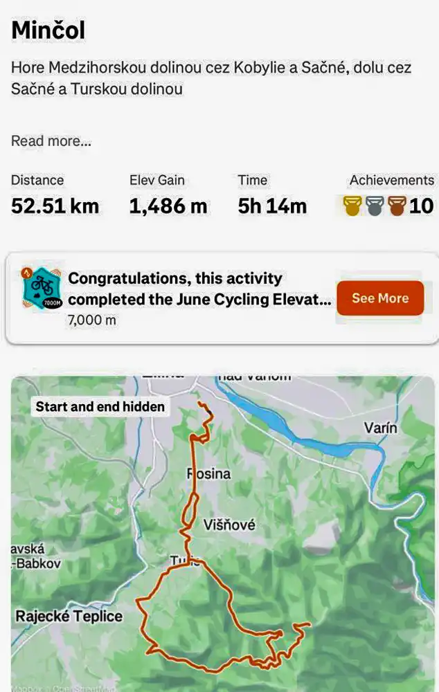Cycling route