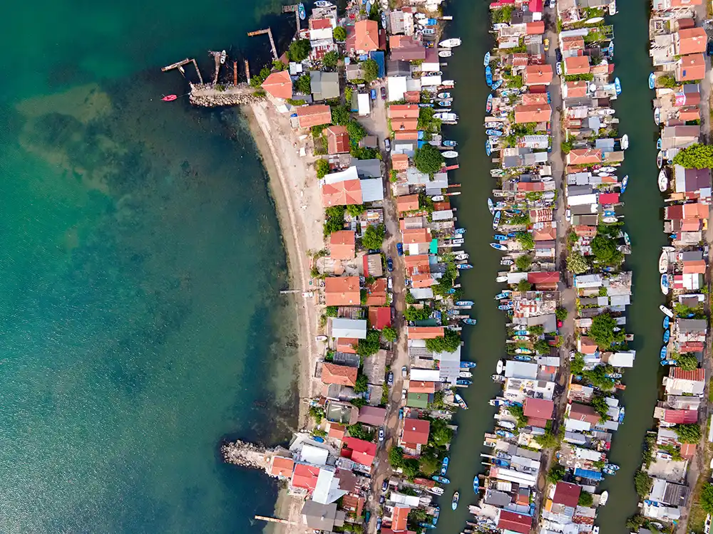 Ribarsko selisce aerial view photo Pexels cc by Denitsa Kireva