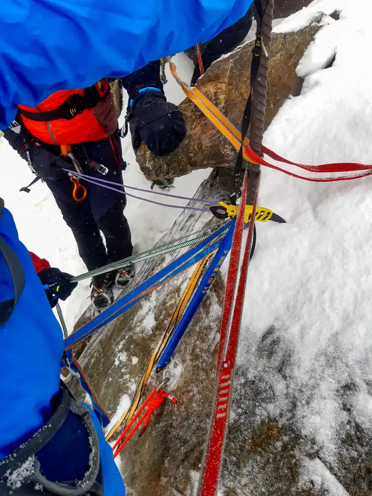 Crossing glaciers