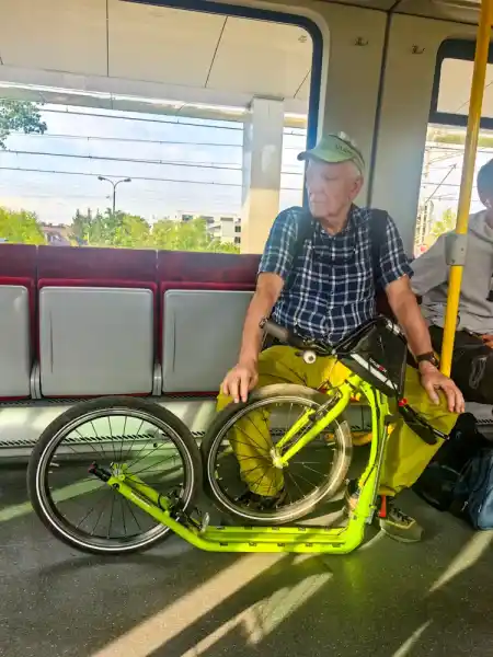 Between Otwock and Warsaw train S1