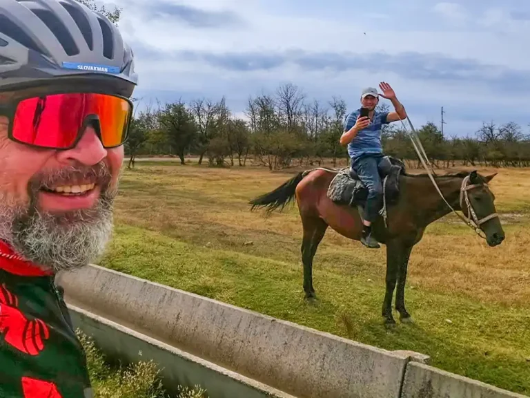 Georgia on bike