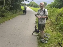 Scootering Along the Elbe