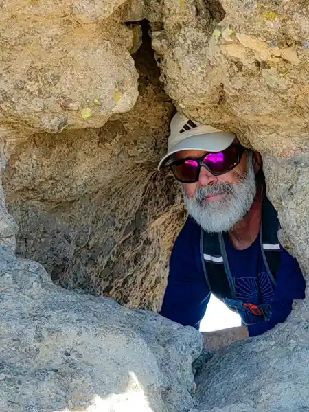 between rocky wndows