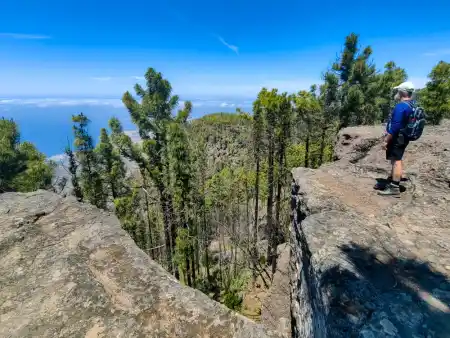 Rock terraces km above sea level