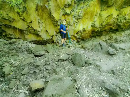Colouful rocks of Azuaje gorge