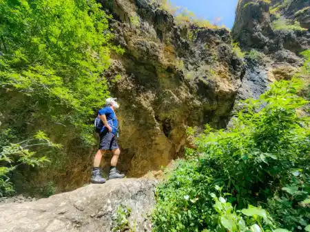 Rocky climb Barranco de Azuaje