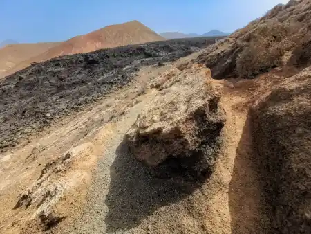 Descent from the crater