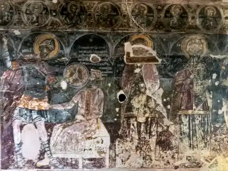 medieval paintings and frescoes