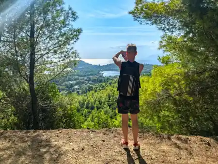 Views to Koukunaries Wetland