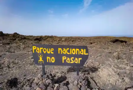 Illegal trails Timanfaya