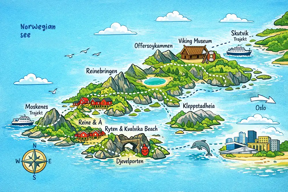 Lofoten expedition map